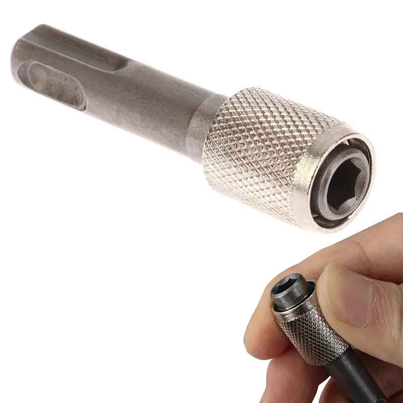 SDS Socket Adapter 1 4 Hex Shank Screwdriver Holder for Impact Drills Convert to Drill Bits 60x10mm