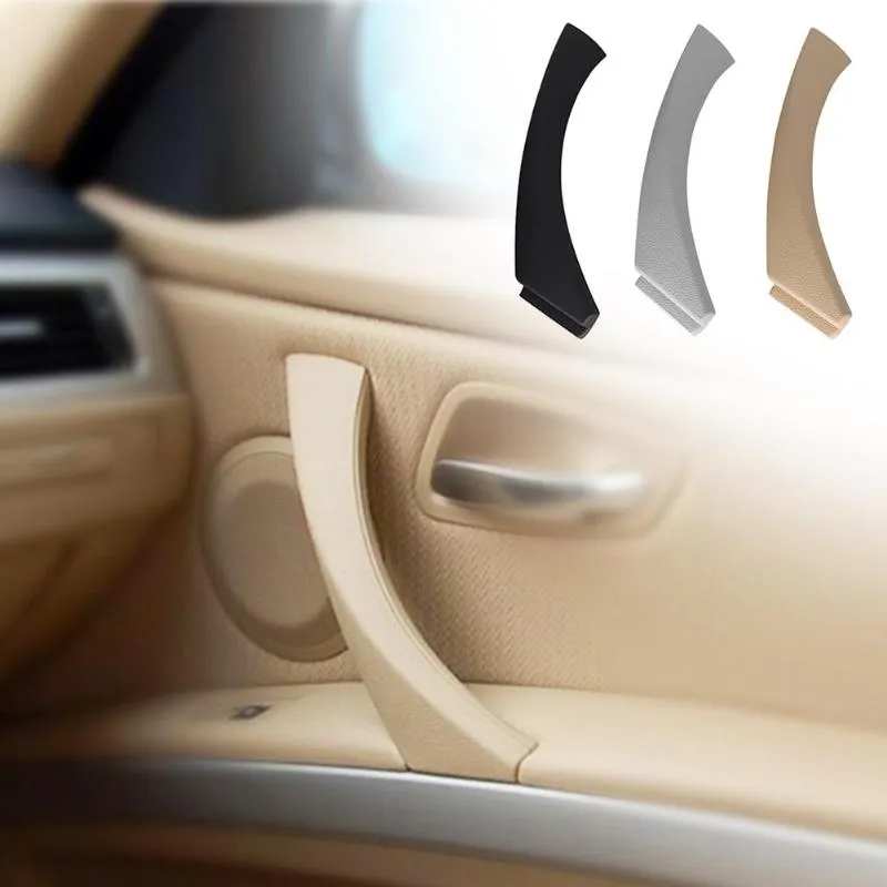 Partscollect Right Side Door Panel Handle Pull Trim Cover Set For BMW E90 328i (2004-2012) – Black