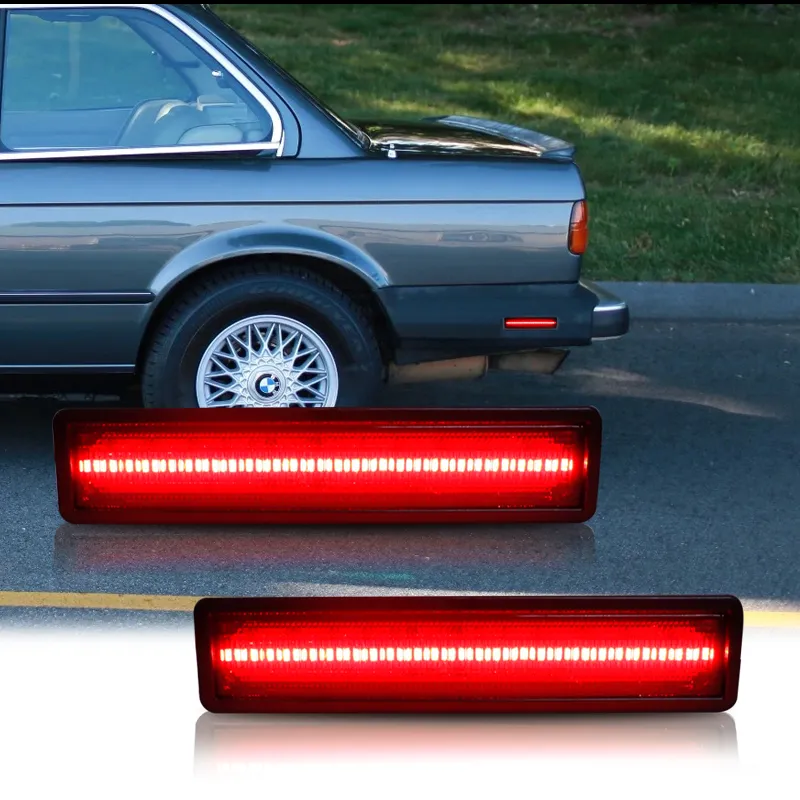 【未開封！LED電飾付き！】1/10  E30型 Mスポーツ レッド！ T10 LED Side Marker Light Turn Signal Lamp For BMW From