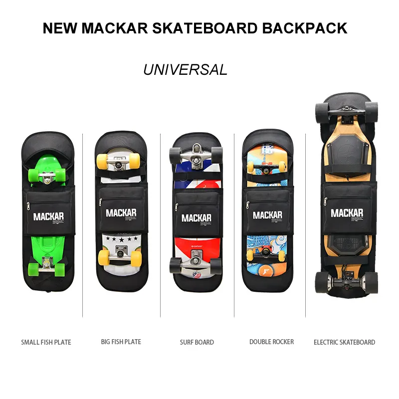 Skateboard Backpack Electric Skateboard Bag Longboard Adjustable