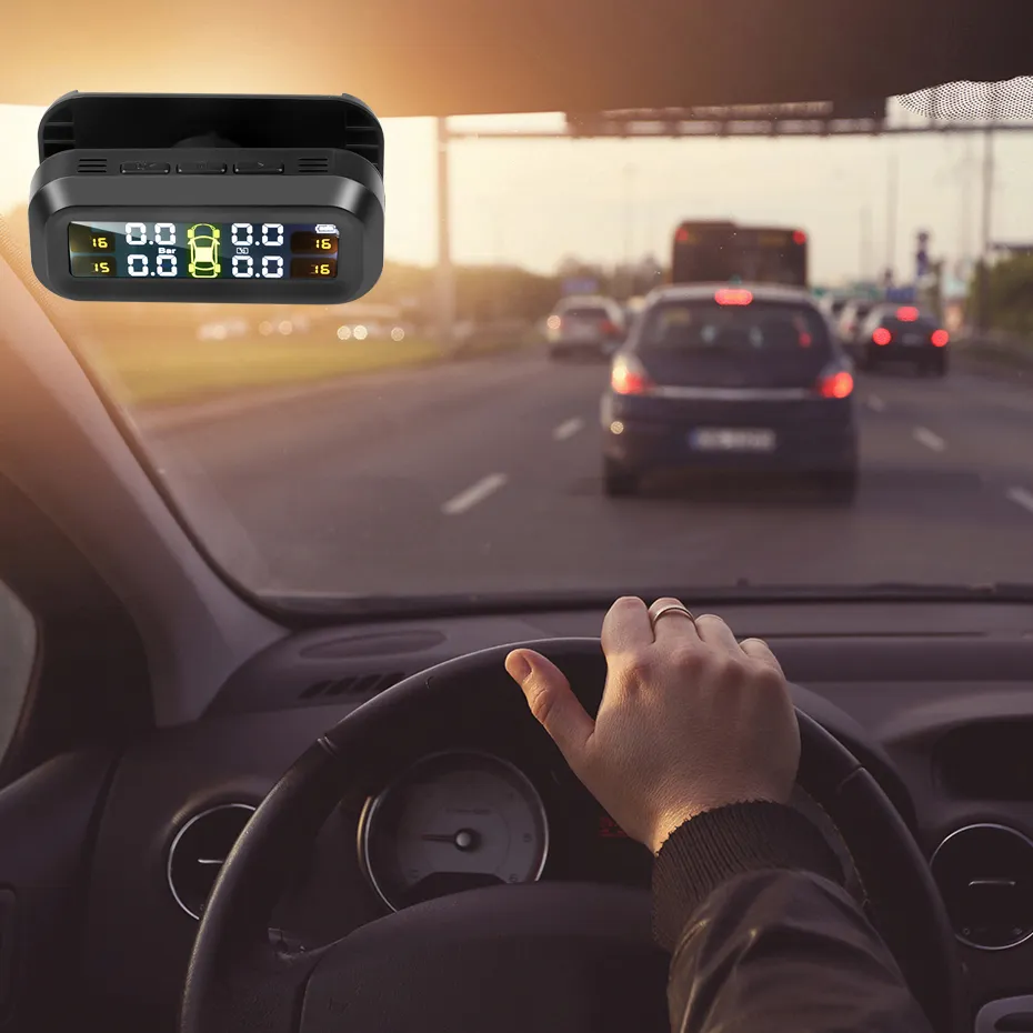 Solar Powered TPMS Tire Pressure Monitoring System... From Ddmydec ...