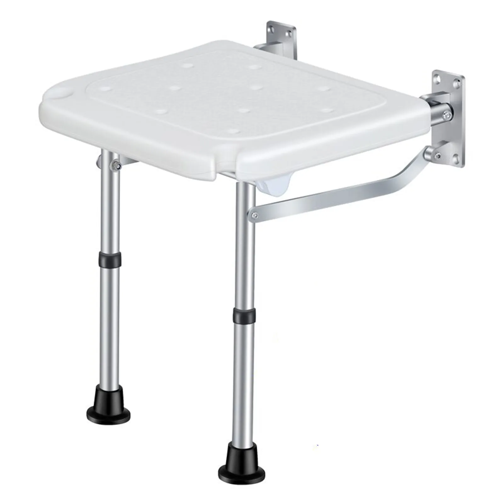 Bathroom Stool For Elderly Wall Mounted Folding Shower Seat Bench - Main Image