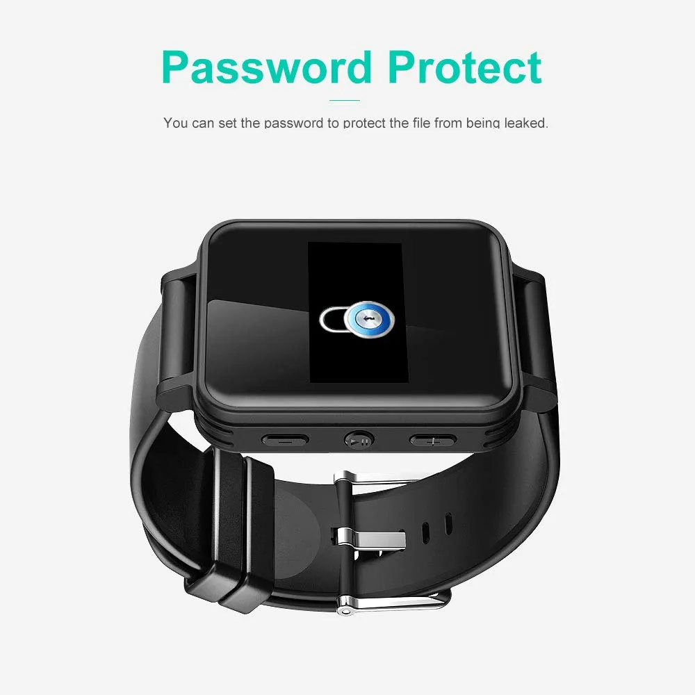 Smartwatch Recorder V81 Voice Activated Digital Voice Recorder Watch with Hidden Music ...