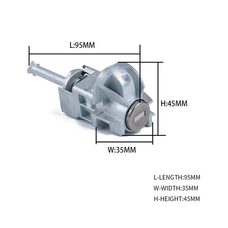 MOO Pièces Automobiles Cylindre De Serrure De Porte De Voiture Côté Gauche Avec 2 Clés