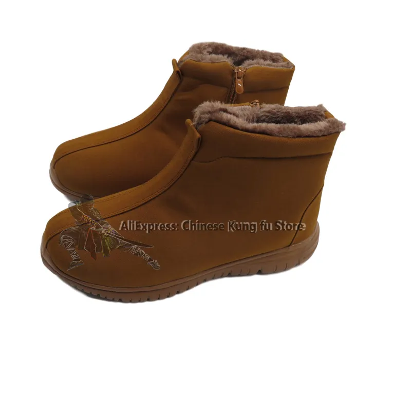 DHgate Buddhist Monk Kung fu Shoes Winter Wushu Sneakers for Tai Chi Martial Arts Sports Outdoors