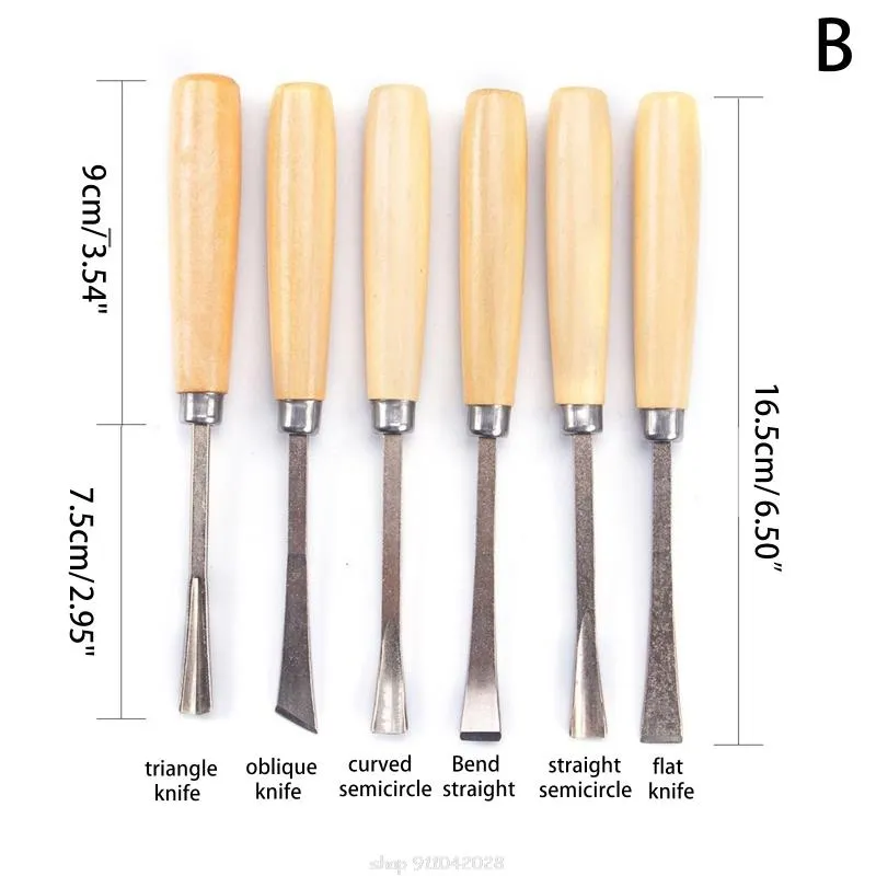 Portable Wood Carving Gouge Lathe Wood Carving Chisels Knives Gouge ...