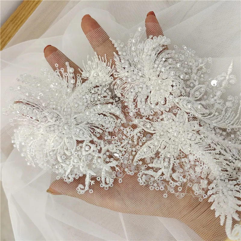 Sequin Embroidery Lace Appliques for Wedding Dresses with Rhinestone Patches  14.17  5.91 in from Dhgate Chinese Style Products - price 5.81