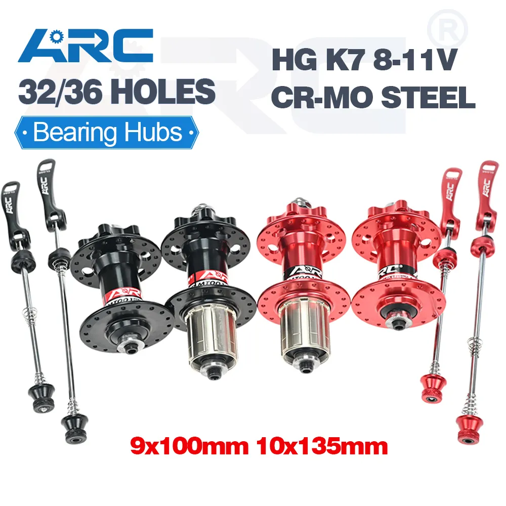DHgate ARC 32 36H MTB Hub Set w QR Skewers Front 9x100mm Rear 10x135mm Black Sports Outdoors