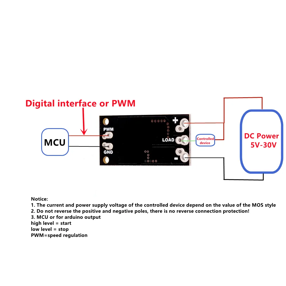 Isolated arduino mosfet module Replacement Relay - FR120N