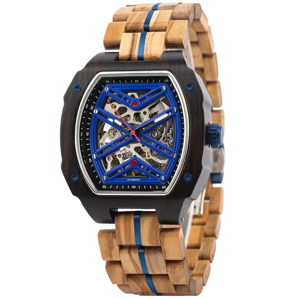 Men Watch 2022 New Top BOBO BIRD Automatic Mechanical Watch Custom Wooden Creative Wristwatch Cool Gifts Box reloj hombre