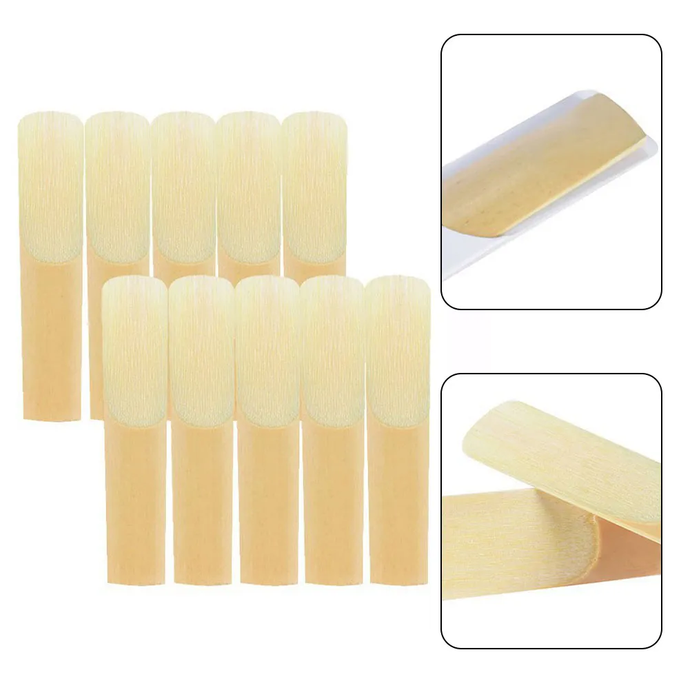 High Quality Reeds Sax Alto Saxophone Reeds 8 4 So Cord: 10 Pack, 2.5 Strength, Light Yellow ...
