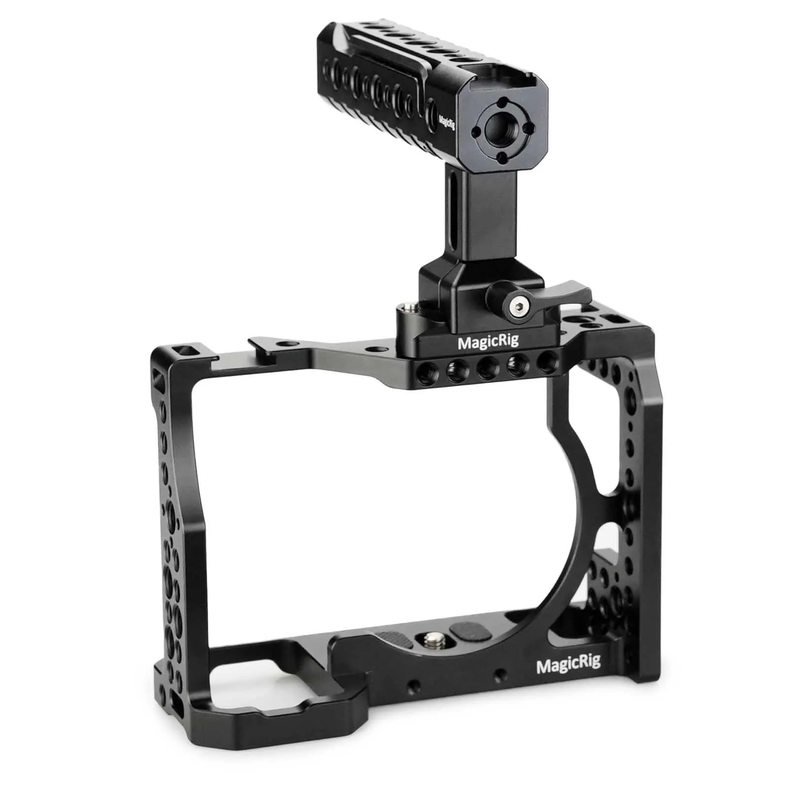 2024MAGICRIG Camera Cage Kit with Adjustable Handle Grip & Rail for ...