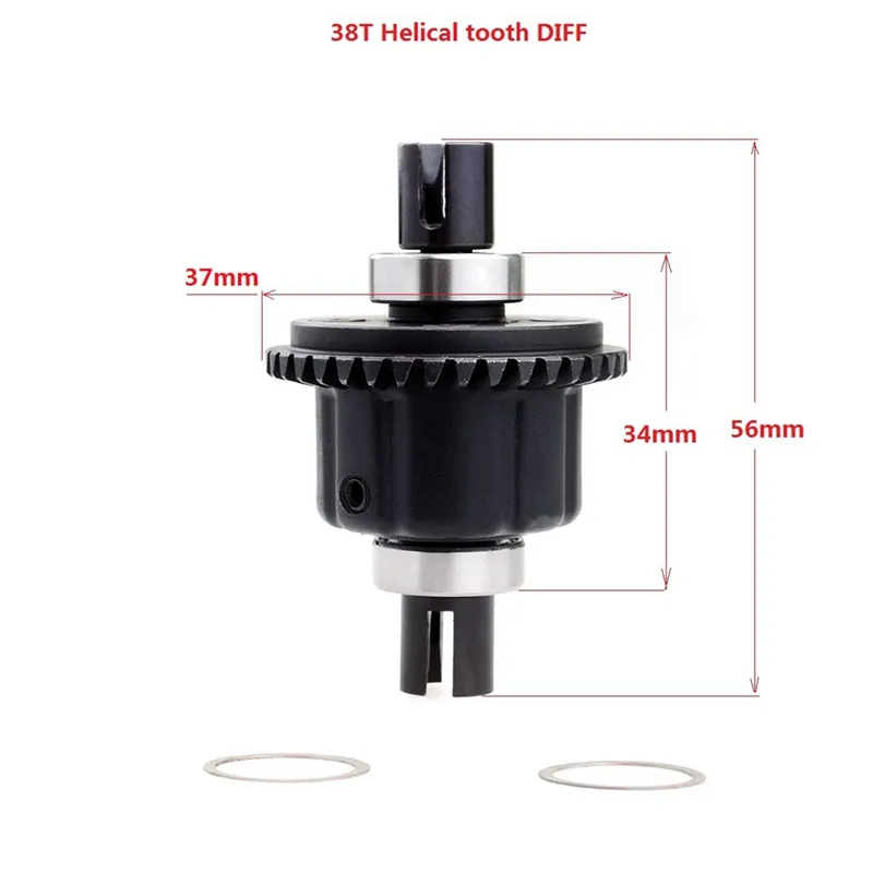 Steel Gear Differential Metal Upgrade for 1/8 Scale ZD Racing RC Cars ...