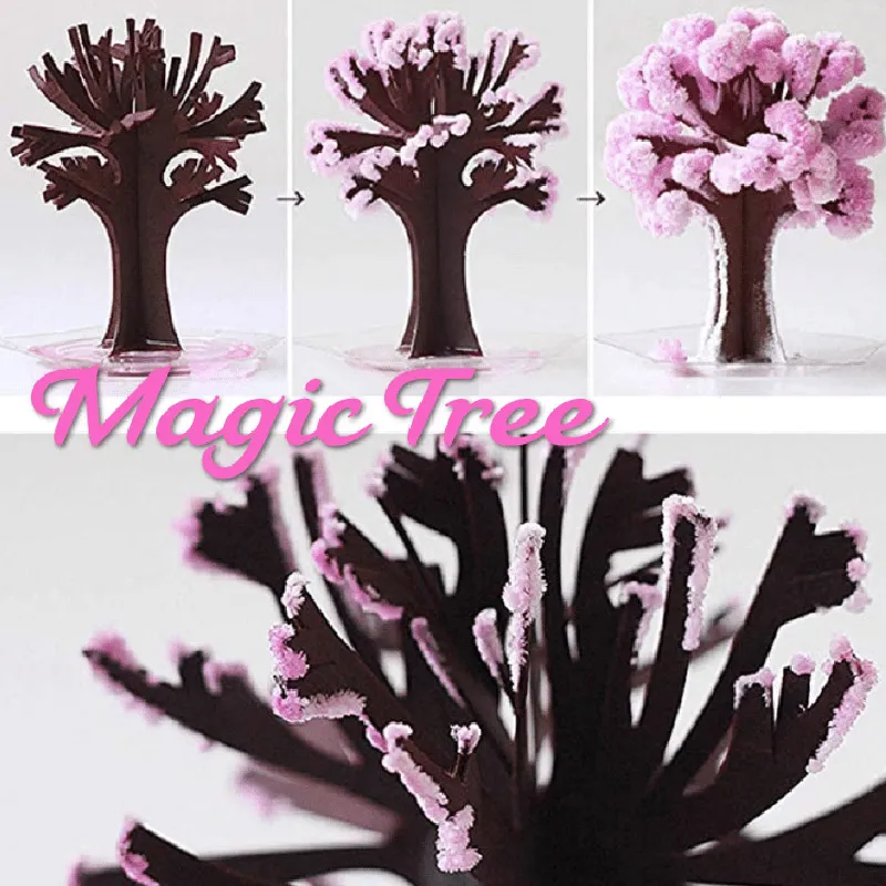 Magic Growing Sakura Crystal Tree Desktop Cherry Blossom Bonsai For ...
