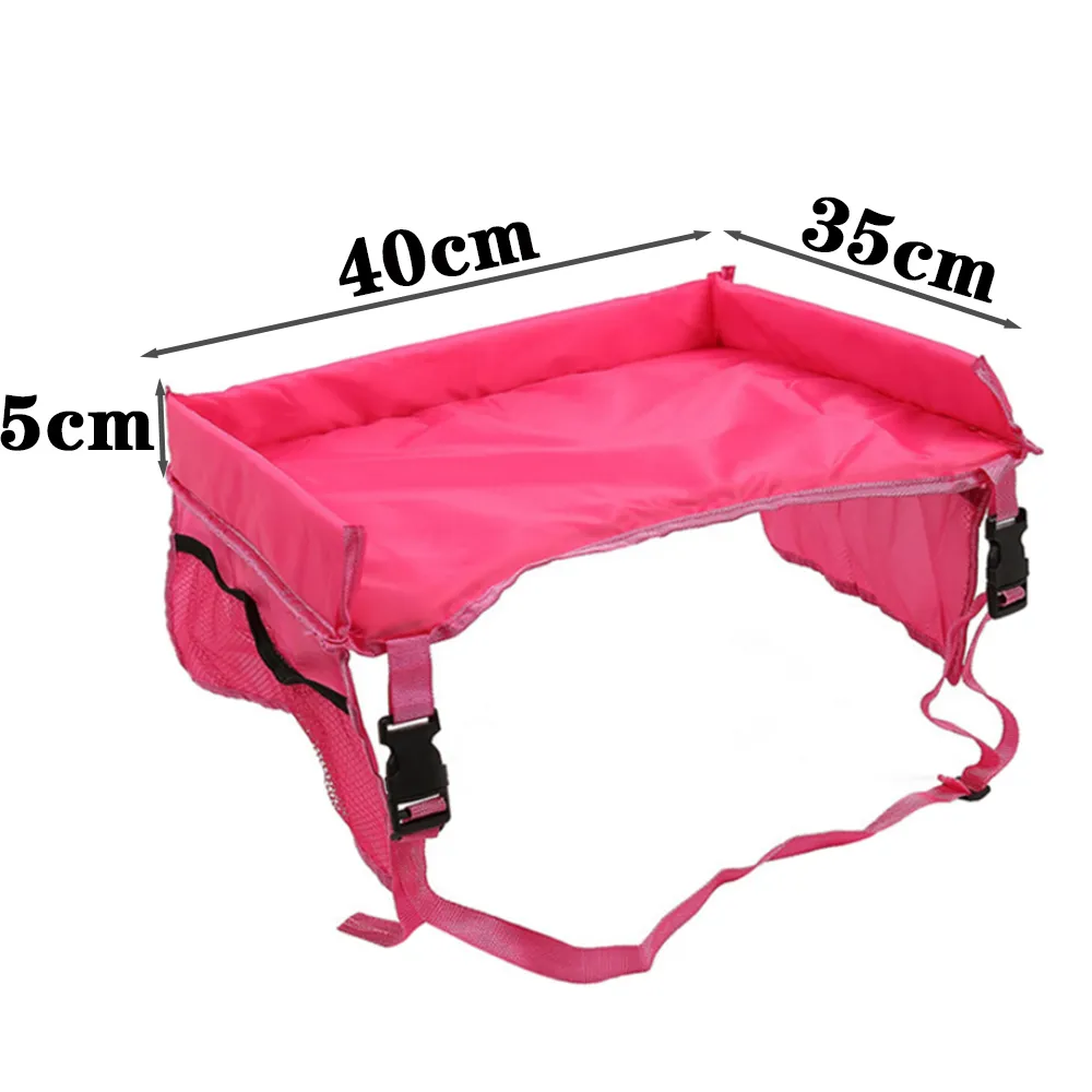 Kids Waterproof Travel Tray Colorful, Foldable Car Seat Tray