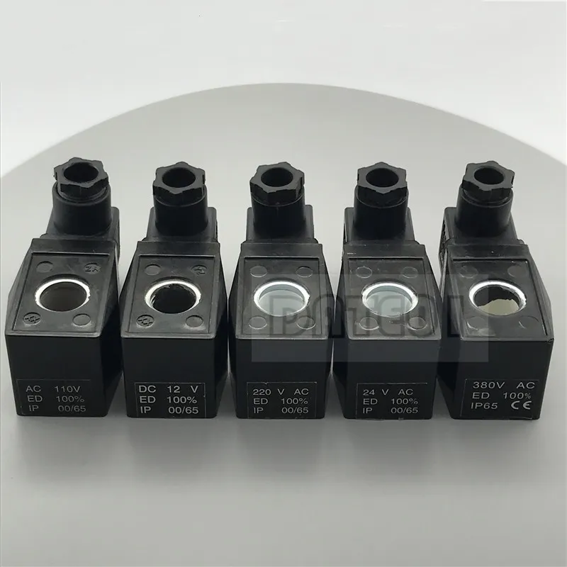 Bobina Solenoide Hidráulica - Diámetro Interno 19 Mm, Altura 43 Mm, Compatible AC220V/AC110V/DC24V