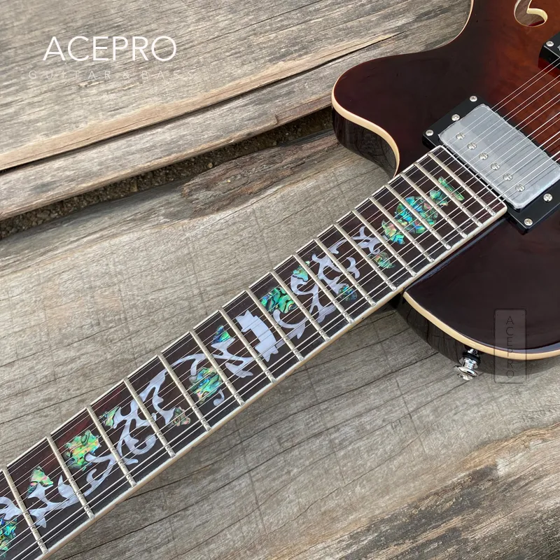 Grote Semi Gear4music Electric Guitar With Hollow Body, F Grote Semi Gear4music Electric Guitar With Hollow Body, F