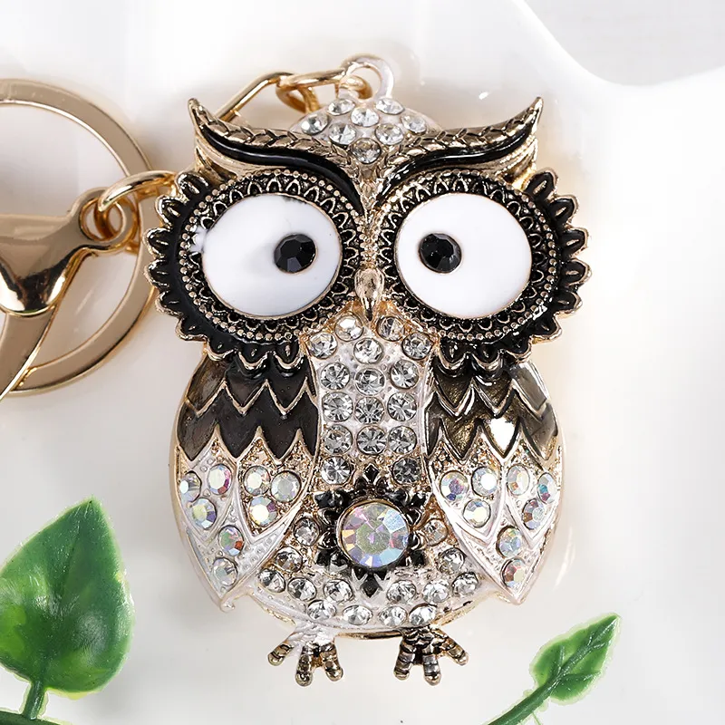 Sparkling Owl Rhinestone Keychain – Crystal Bag Charm For Women & Girls (Lobster Clasp) - View #8