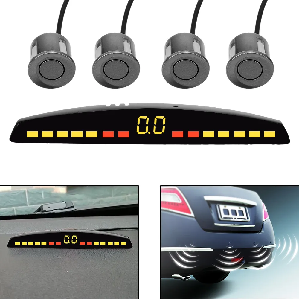 Pdc Sensor Parktronics Universal 12V Car Parking Sensors 4 Sensor LED PDC Backup ...