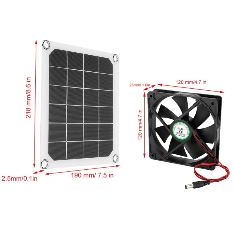 10W Solar Exhaust Fan 6 In Mini Ventilator With... From Ddmyjan, $41.79 ...