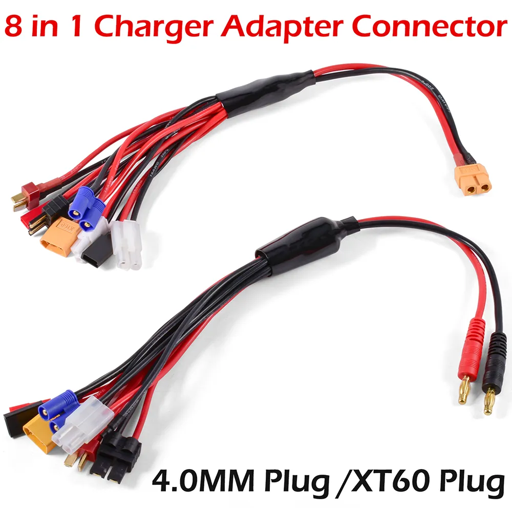 8 in 1 Lipo Battery Multi Charging Plug Convert Cable Line RC Quadcopter Car Drones 8 in 1 Lipo Battery Multi Charging Plug Convert Cable Line RC Quadcopter Car Drones