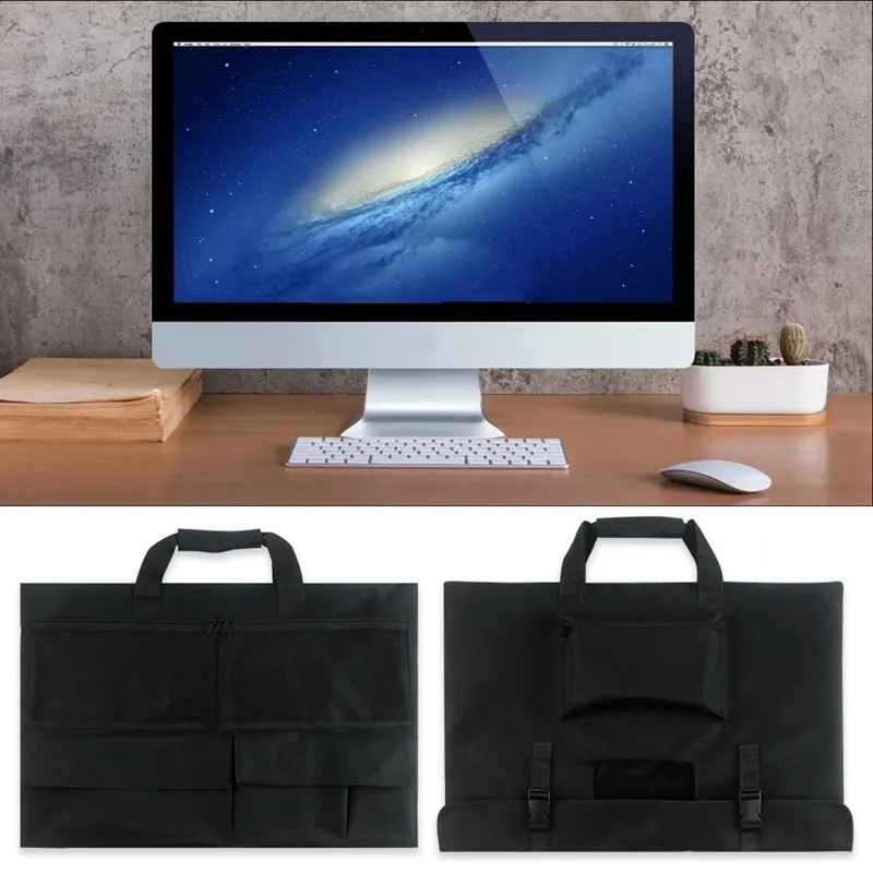 Premium Travel Carrying Case for 24 iMac Desktop Computer, Black