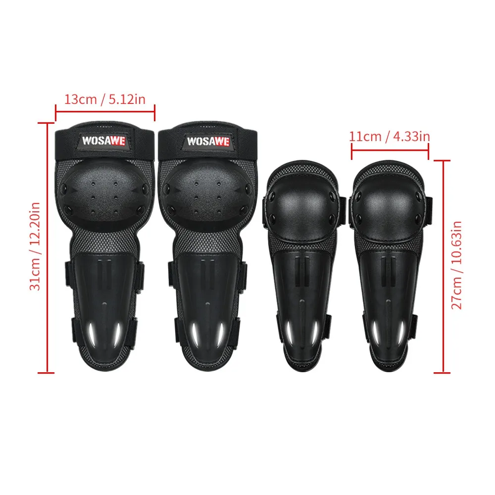 2024 Kids Motorcycle Protective Gear Set Motocross Knee Elbow