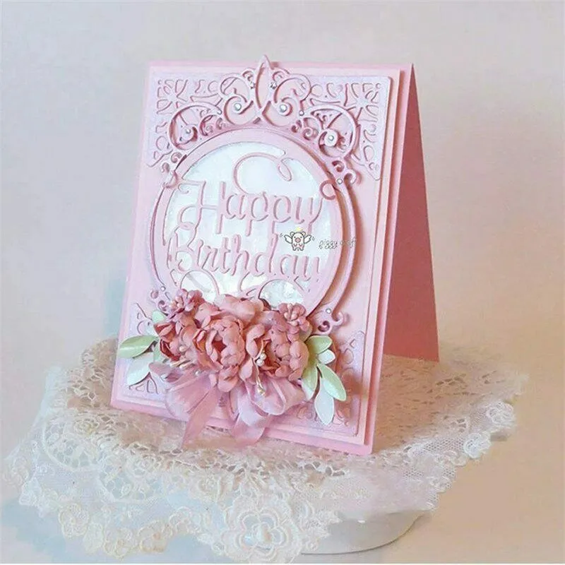 Oval Frame Metal Cutting Dies DIY Scrapbooking Photo Album Embossing Stencil
