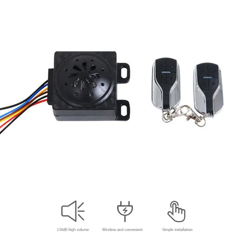 New Waterproof Electric Scooter Alarm, 110dB Security System with Remote Control for Anti-Theft Protection New Waterproof Electric Scooter Alarm, 110dB Security System with Remote Control for Anti-Theft Protection