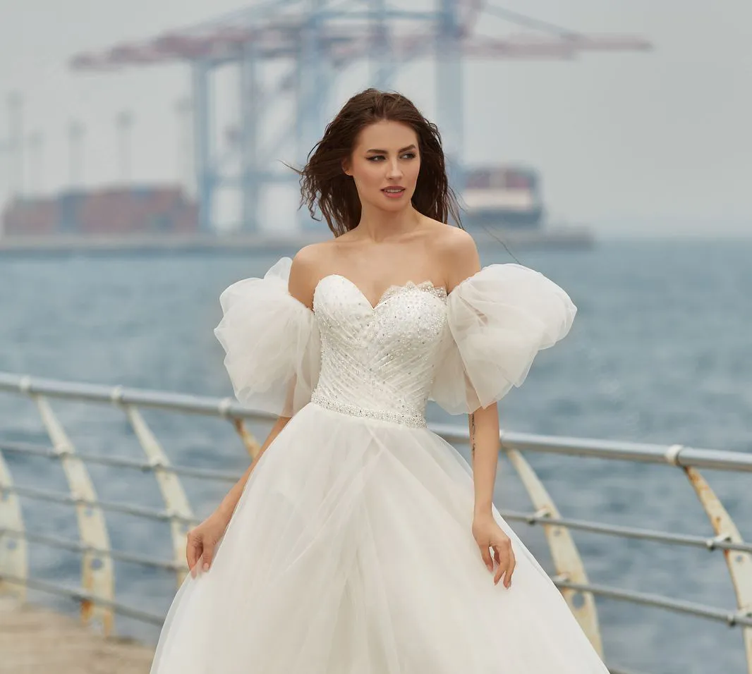 sachin and babi light blue dress Mermaid Wedding Dresses