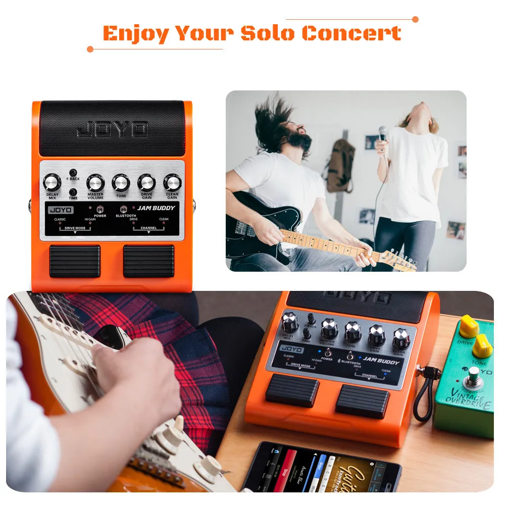 FLAMMA FA05 エレクトリック ギターアンプ コンボ ギター アンプ 5 W Support Bluetooth ヘッドホン 7 プリアンプ Models Built-in Mod Reverb ディレイ コ AROMA AG-05ギターアンプギターアンプ8時間充電式ブルートゥース