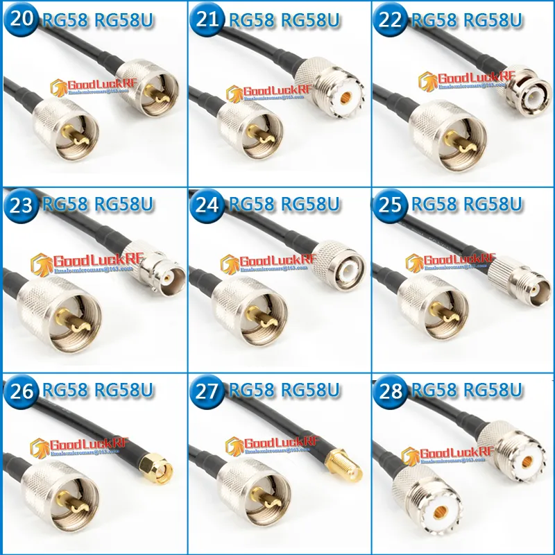 DHgate.com:SL16 UHF Male to SMA BNC TNC UHF N Male & Female