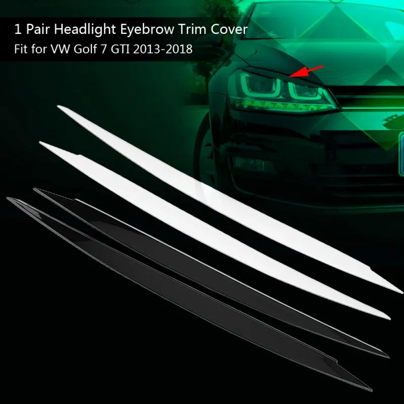Front Headlight Eyelids Eyebrows for BMW 5 Series G30 G31 G38 F90 M5 525I 530I 540I 2017-2021 High Quality ABS Car Front Bodykit - 34