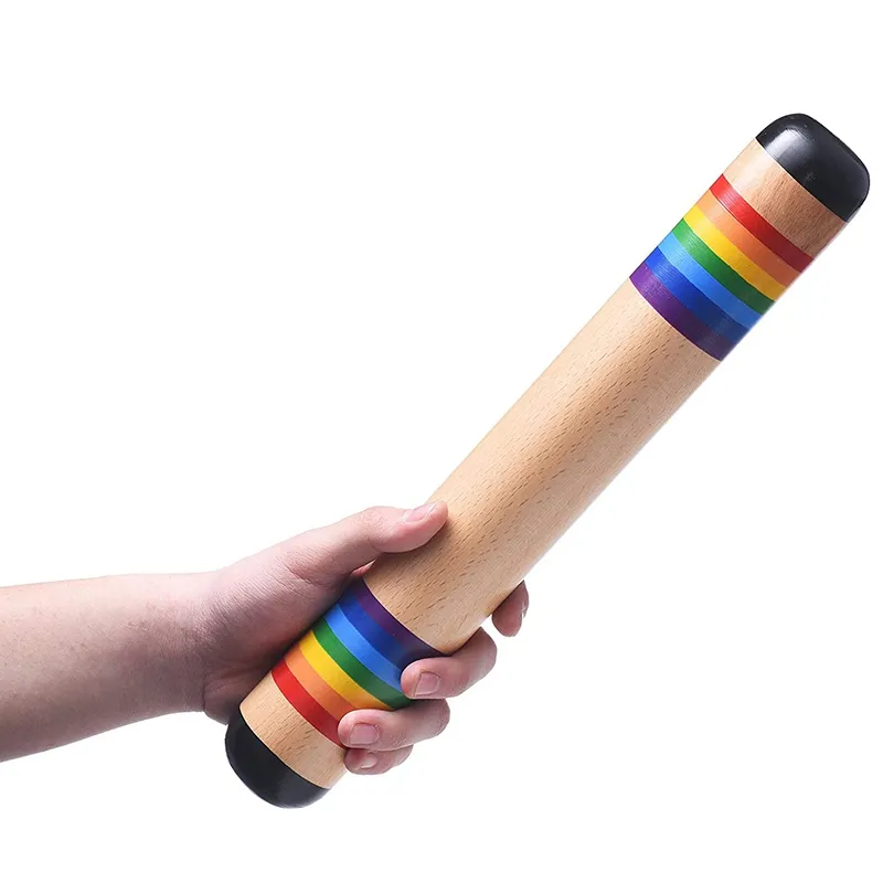 Rattlestick Instrument Rain Stick Wooden Rain Maker Rattle Shaker Musical Instrument Toy for ...