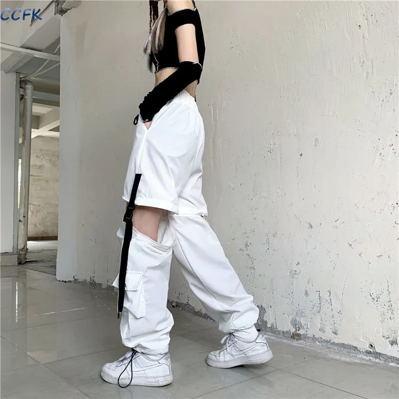 White cargo pants for women for Women - Fairy Grunge Punk
