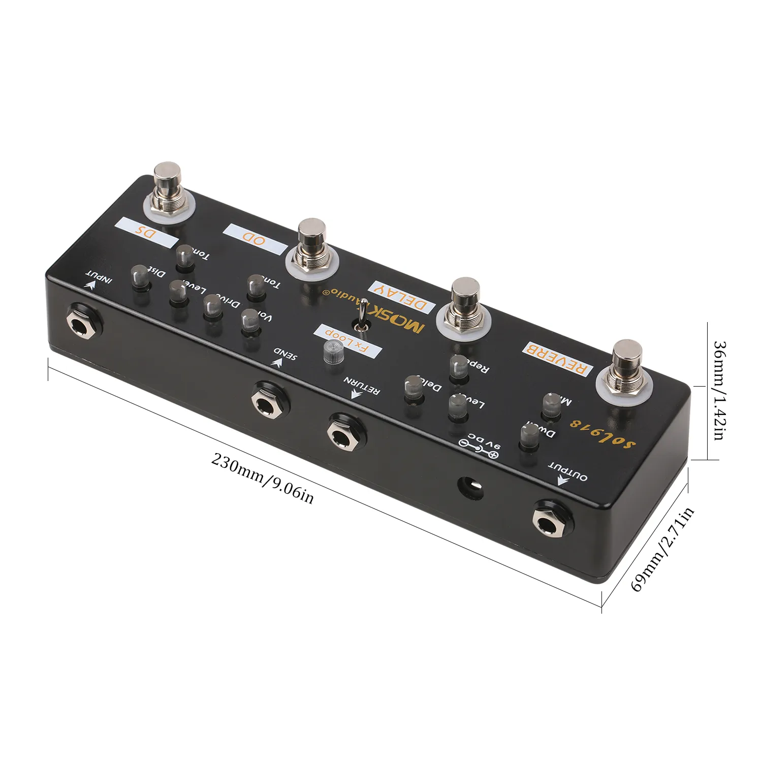 MOSKY Audio sol918 ギターマルチエフェクター MOSKY Audio SOL918 5 In 1 Multi Guitar Effects Pedal From