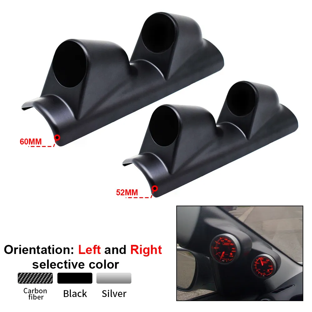Support De Jauge Voiture 52mm Pour Montant A – Fixation Facile, Idéal Pour Compteurs Additionnels - 2