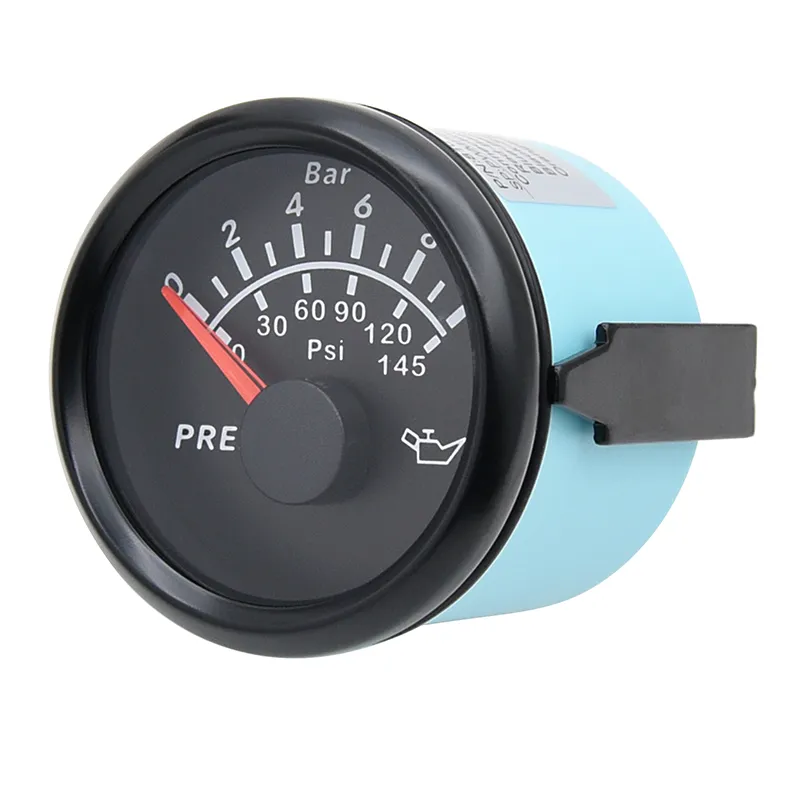 24V 52mm Gauge Set - Oil Pressure, Temperature, Fuel Level, Volt Meter With Senders
