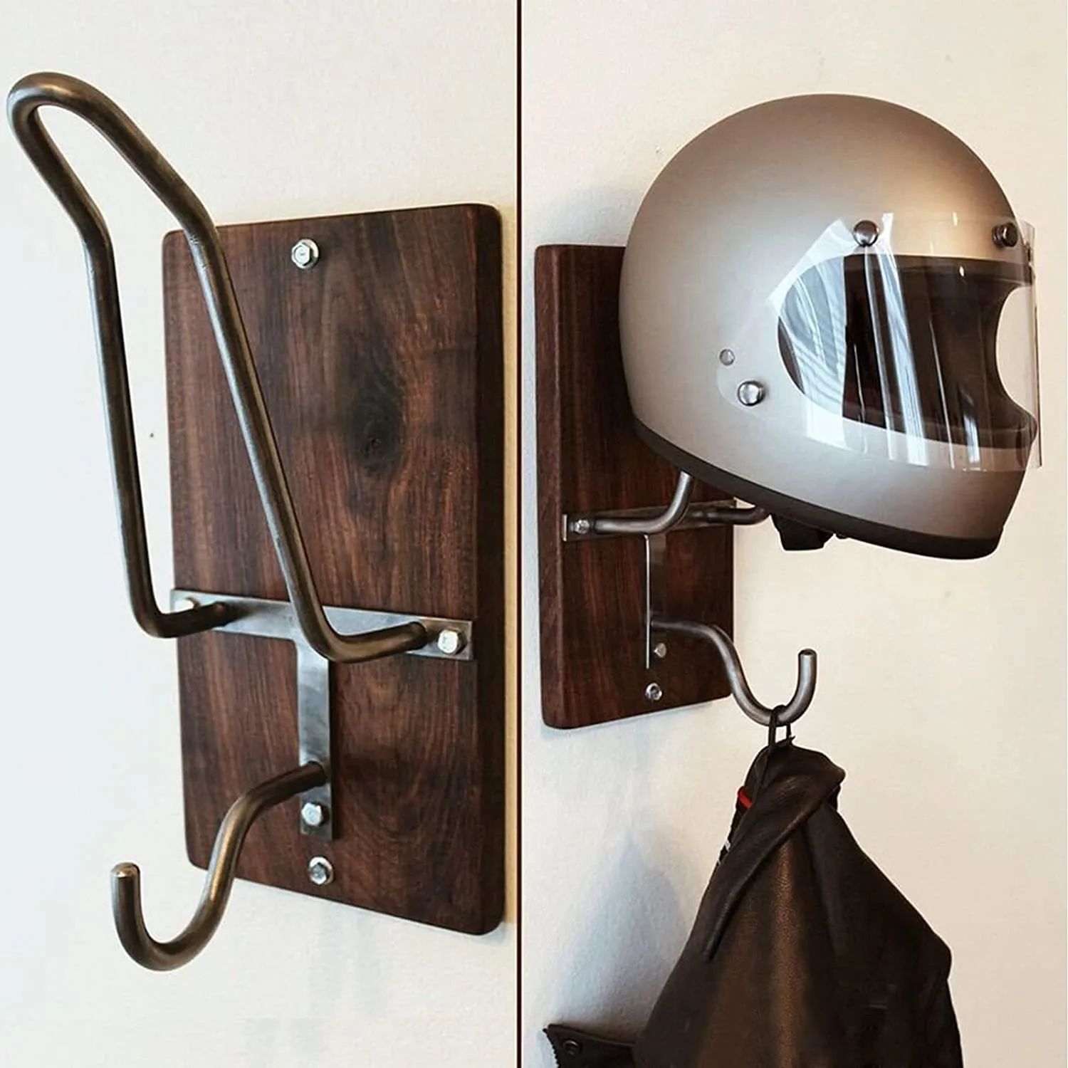 Wholesale Natural Wooden Wall Mounted Hjc Bike Helmets Holder With Bracket Coat Jacket And Hook Organizer Stand From Homepro5 108.42 DHgate.Com