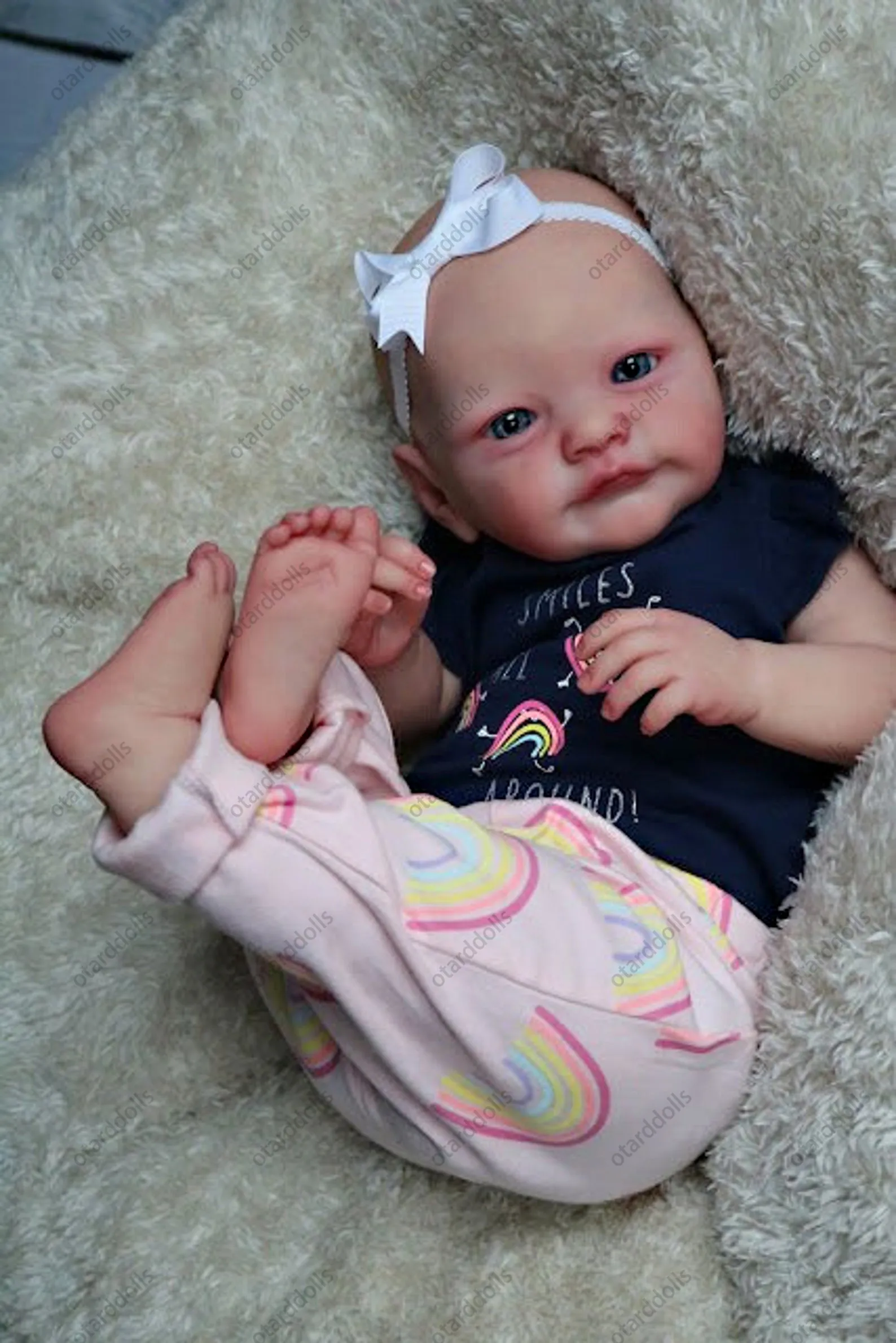 Tobiah Reborn Bebe 22 Inch Soft Vinyl Lifelike Reborn Baby Doll
