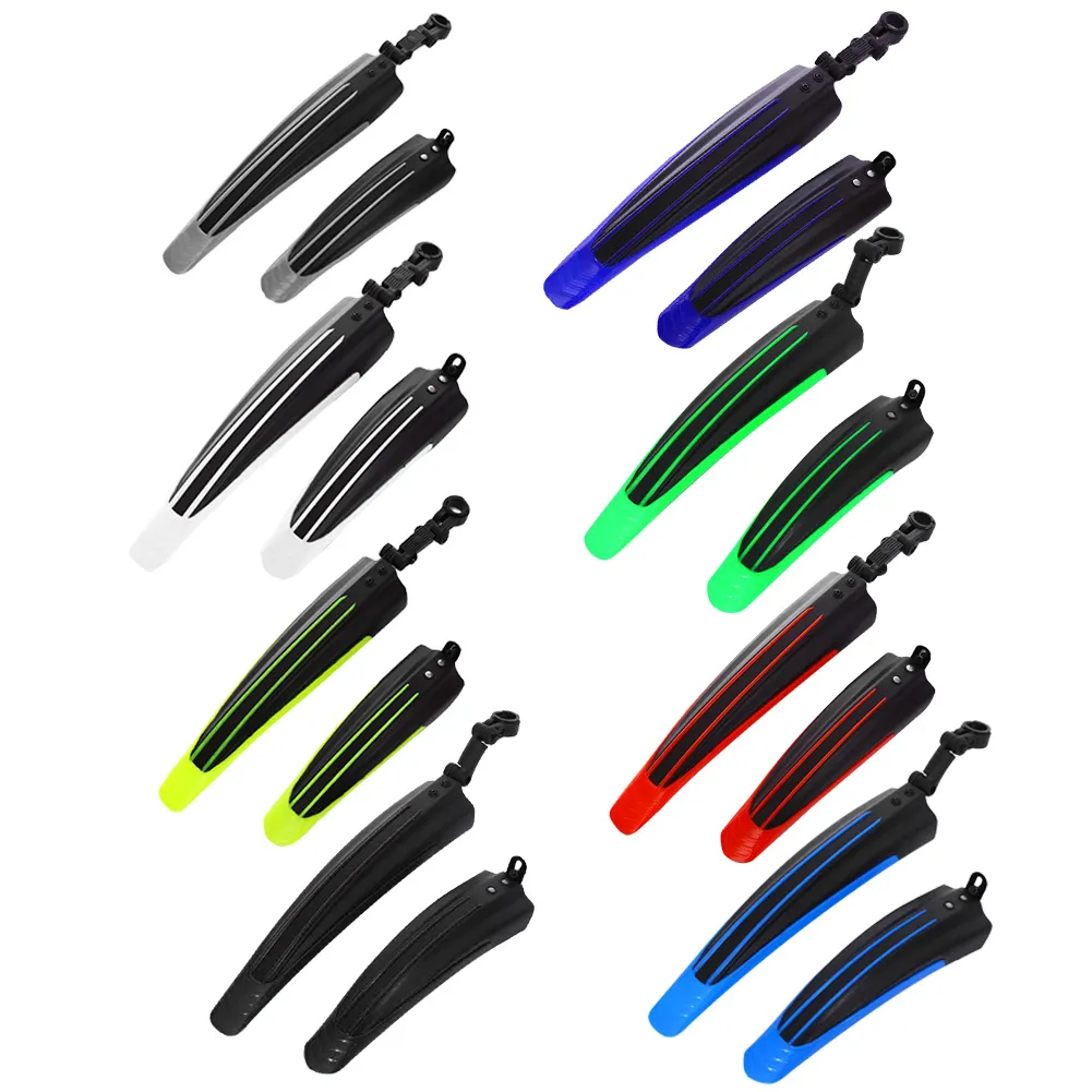 Geila 2 Pcs Bike Mudguards – Front & Rear Fenders For Mountain Bikes, 24”-29” Wheels, Carbon Fiber Look-369895