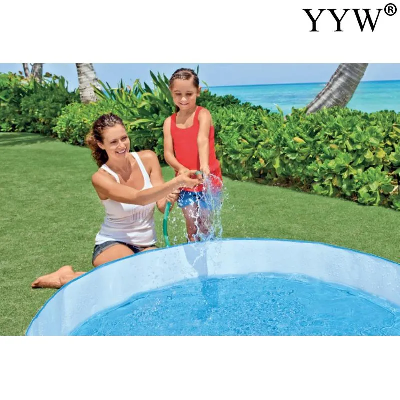 2024Inflatable Baby Pool, Premium PVC Portable Kiddie Pool with