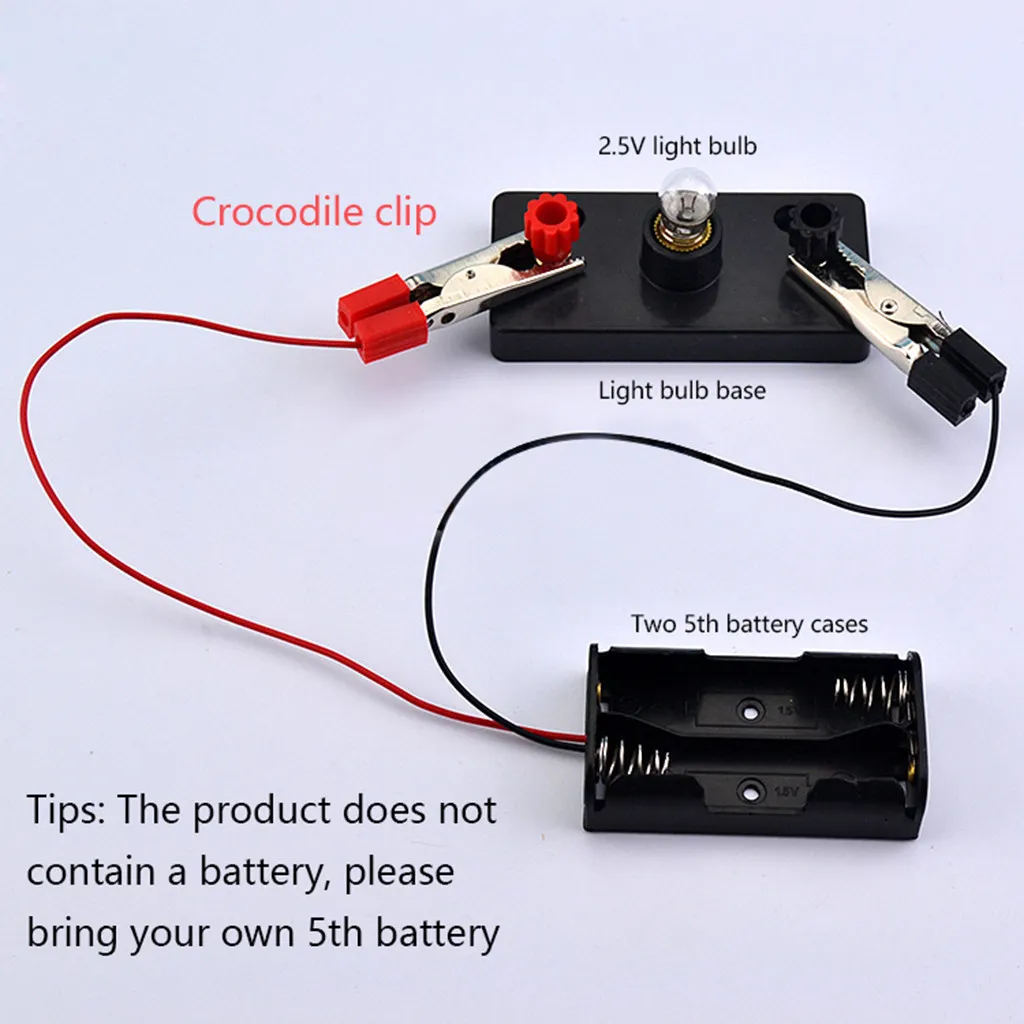 Electric Circuit Kit For Kids: STEM Educational Toy With Light Bulbs ...