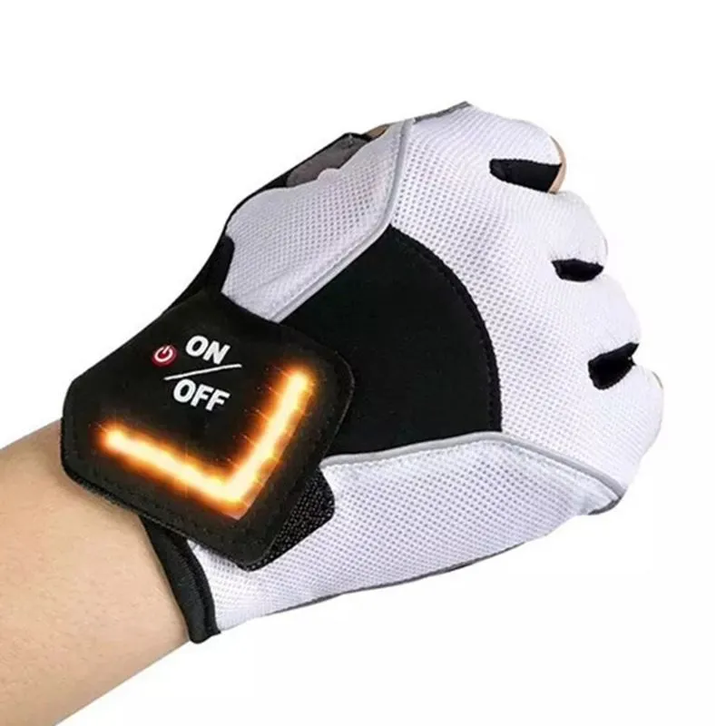led bicycle gloves Stay Strong Glove Rechargeable Battery 3 LED Modes Gloves Blue Fox BF-BG08 LED Gloves