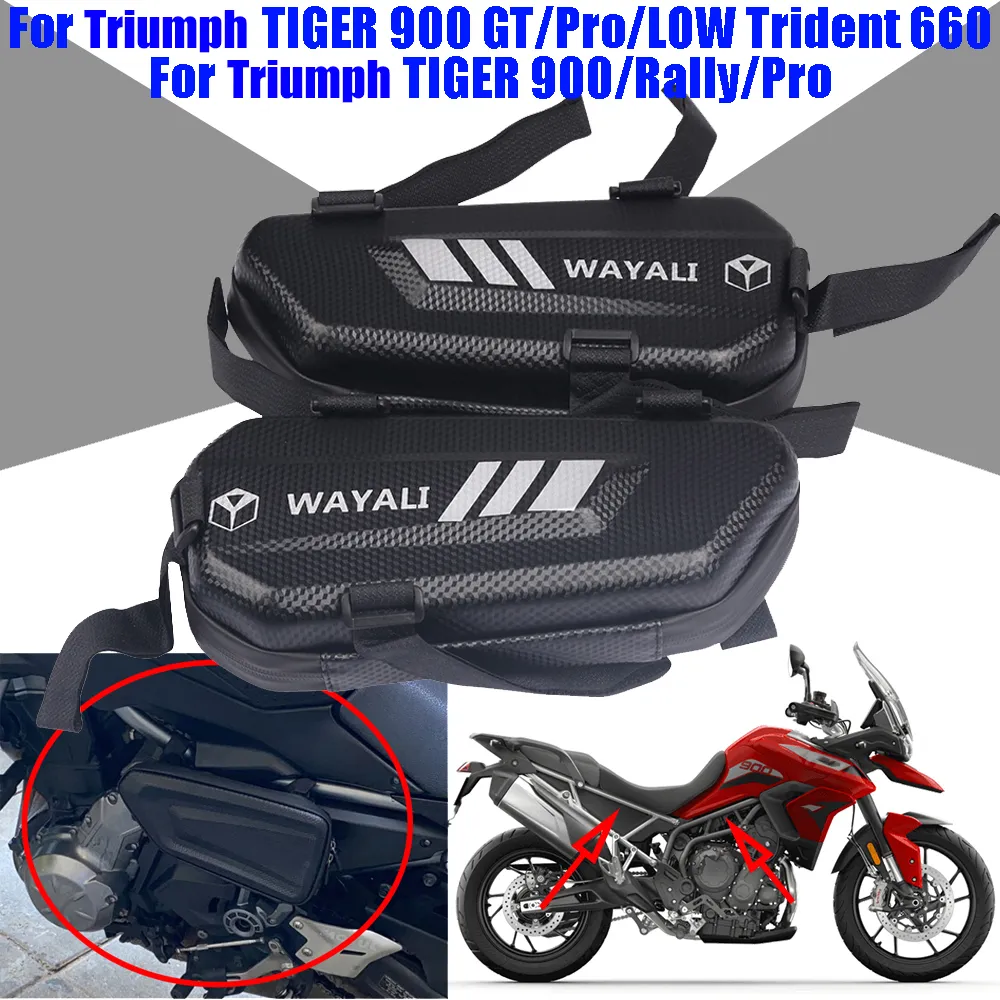 Motorcycle Side Bag Storage Waterproof Triangle Bag For Triumph
