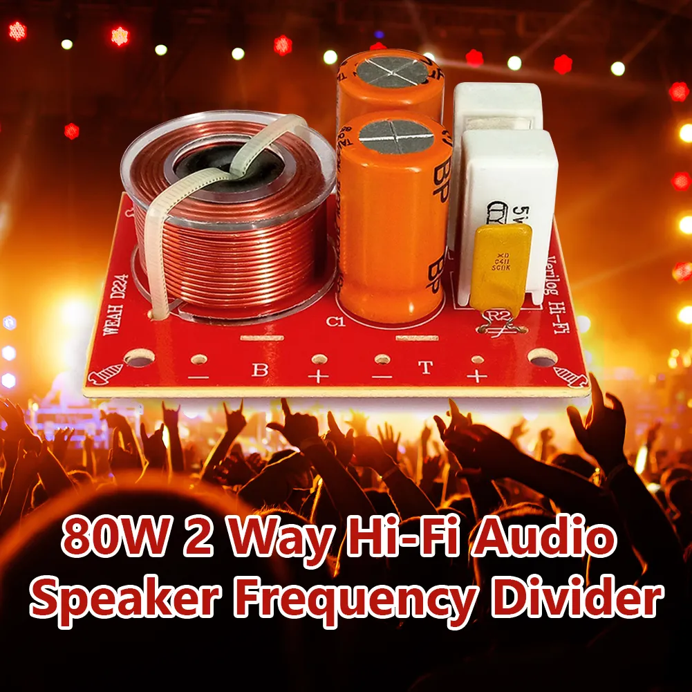 Crossover A 2 Vie Per Subwoofer 80W - Divisore Di Frequenza 48Hz-20kHz, 4-8Ω - 3