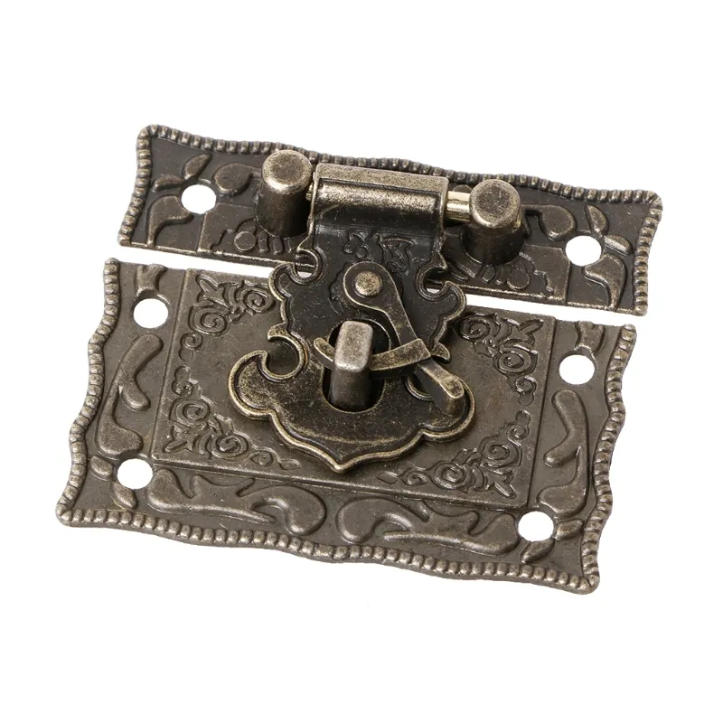 Bnafes 6-Pack Retro Bronze Box Toggle Latches - Antique Duckbill Hasp With Padlock Hole - View #5
