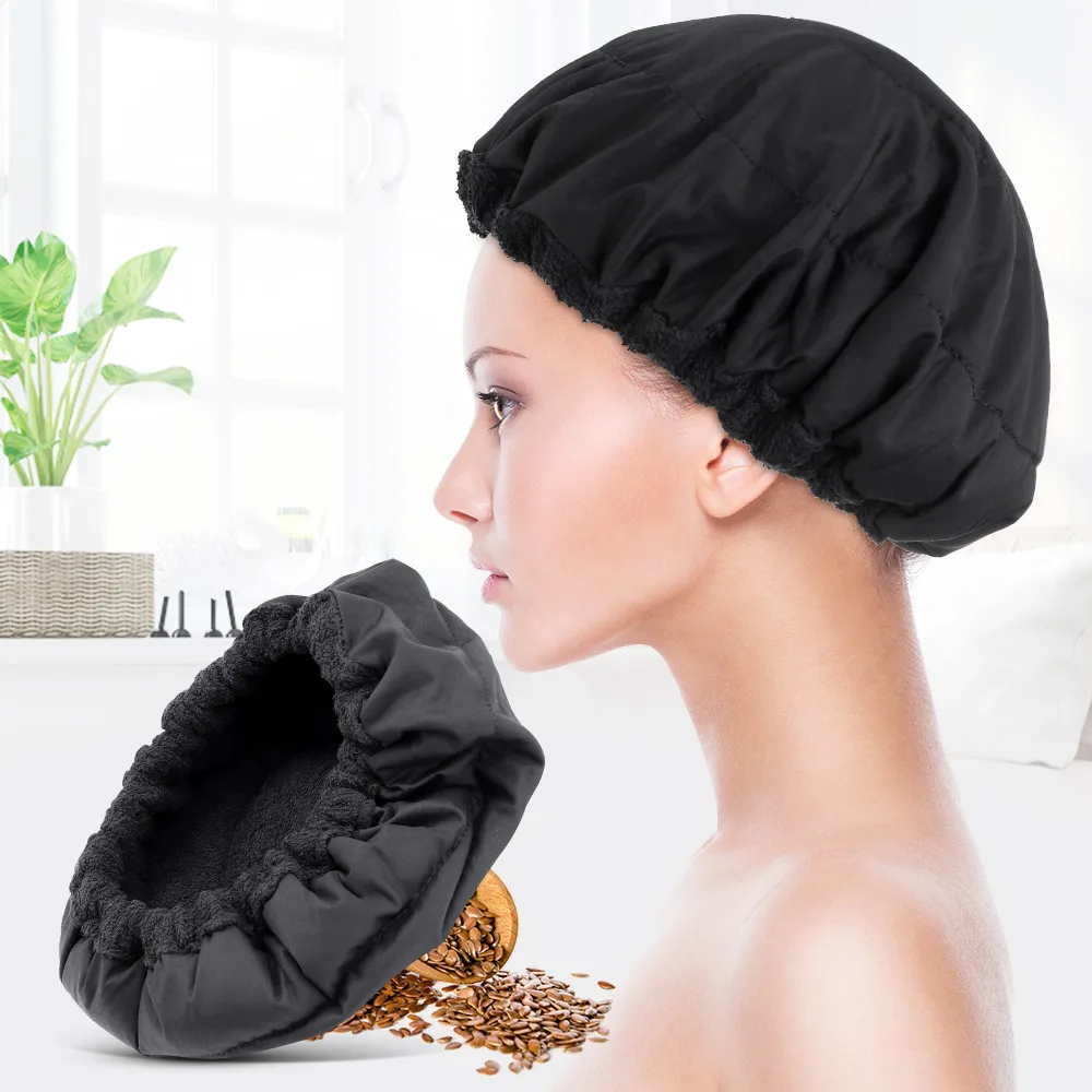 Save Big on Bulk Heated Hair Cap Microwavable Hot Head Thermal Heat Cap  Heating Steamer For Hair Care Beauty Flax Seed Baked Oil Unplugged Repair 