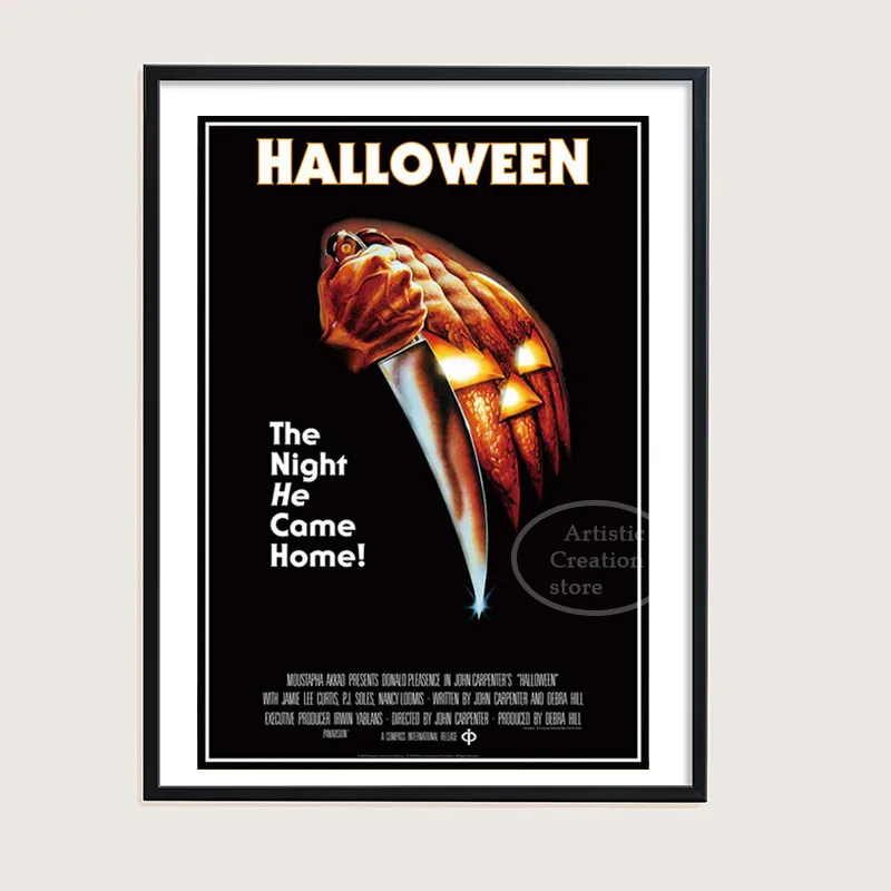 Michael Myers Halloween 映画キャンバスポスター6枚セット Michael Myers Halloween 映画キャンバスポスター6枚セット