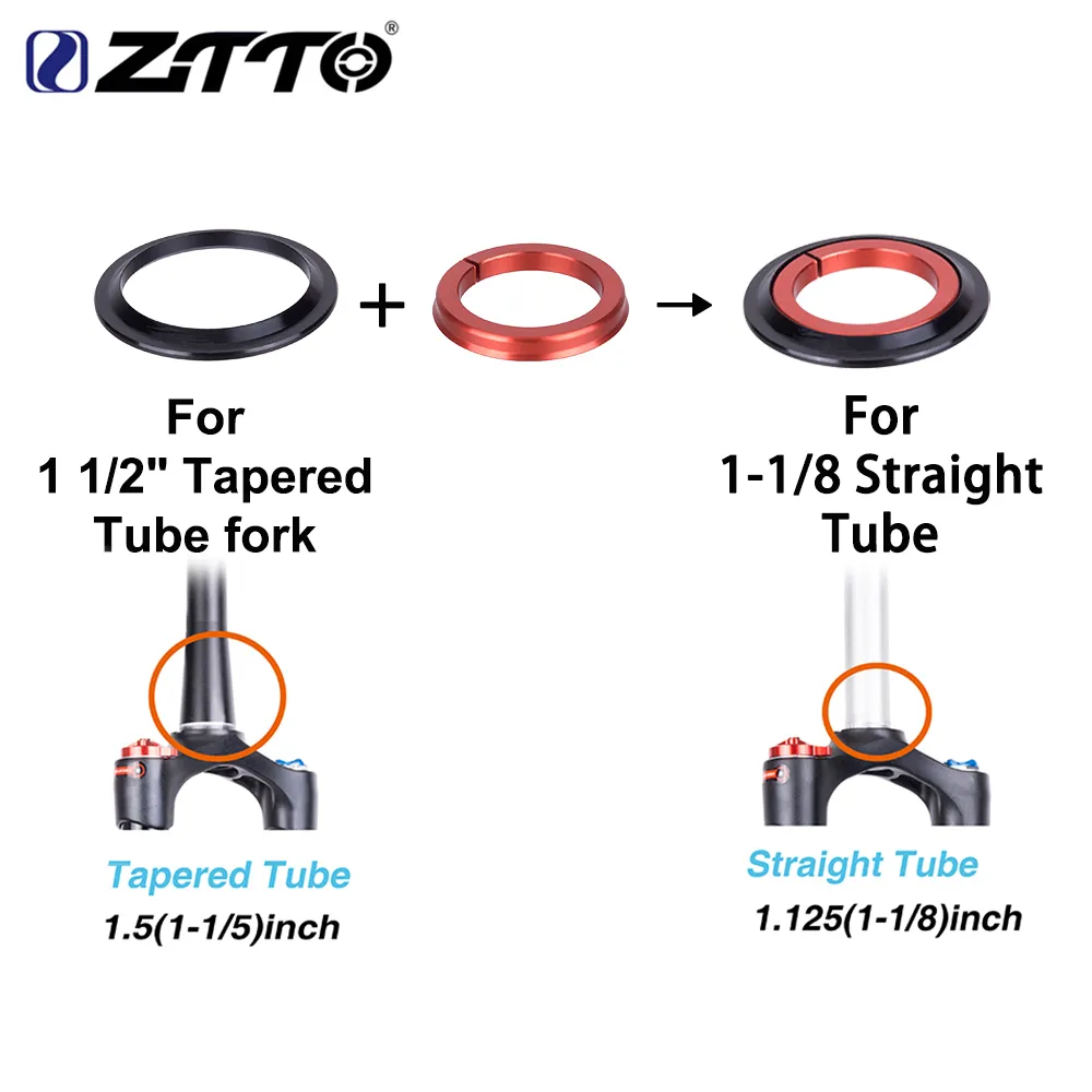 ZTTO MTB Bike zebronics headset - 42mm/52mm CNC Tapered Tube ZTTO MTB Bike zebronics headset - 42mm/52mm CNC Tapered Tube